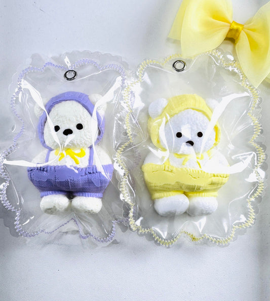 パープル＆ブルー バレンタイン コーデ 純手作りペンダント カップルシリーズ I 超癒し系