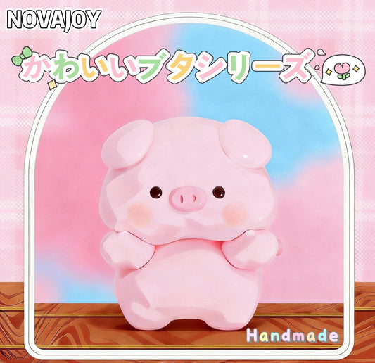 「novajoy」キュートなブタシリーズ 癒し系 ぽんぽんスクイーズ リンク